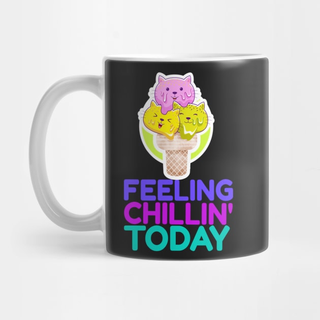 Feeling Chillin' Today_Cats Ice Cream_Green by leBoosh-Designs